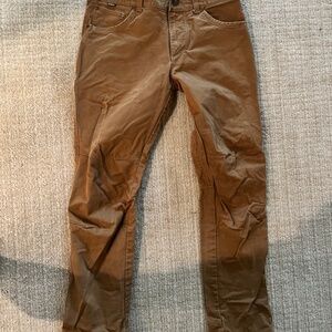 Mens Kuhl teak (tan) tapered pants, in size 32x32